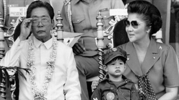 Ferdinand Marcos and his wife Imelda (1985)