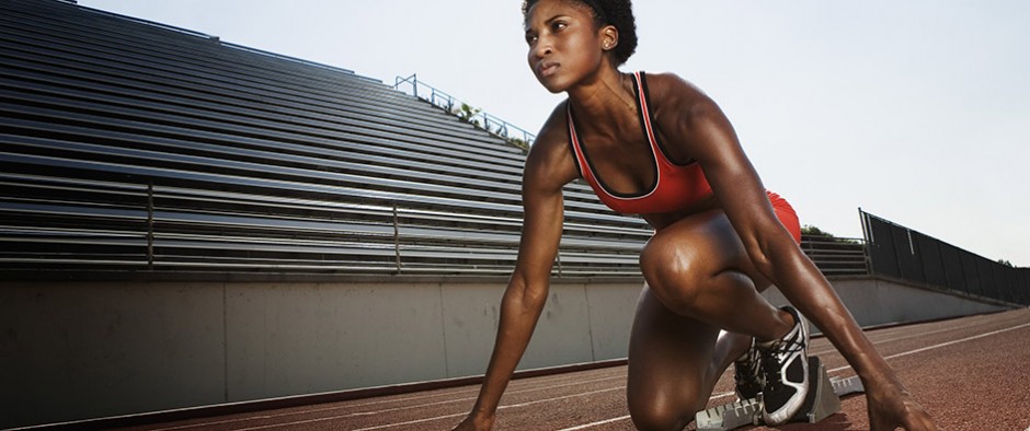 Female sprinter