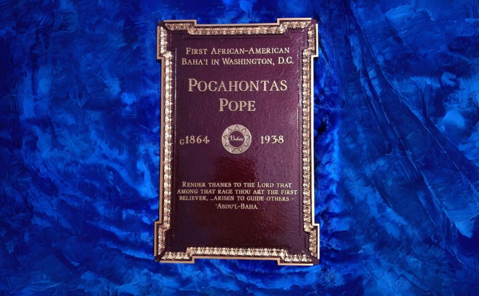 Gravestone of Pocahontas Pope