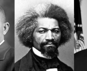 Booker T. Washington, Frederick Douglass and Barack Obama