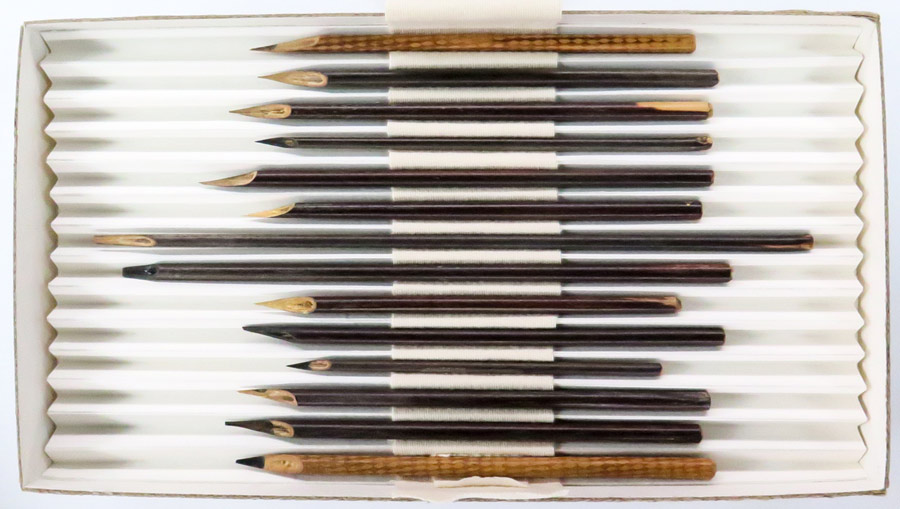 Reed pens used by one of the secretaries of Baha’u’llah are part of the display at the British Museum’s John Addis Gallery.