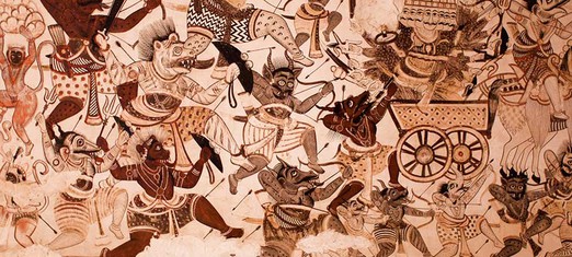 The Graphic Battles in the Holy Books