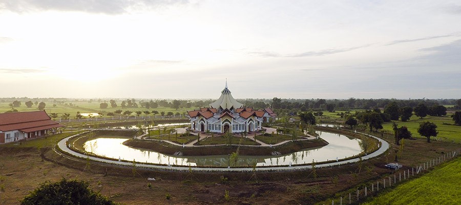 Casa de Adoración Bahá’í en Battambang, Camboya.