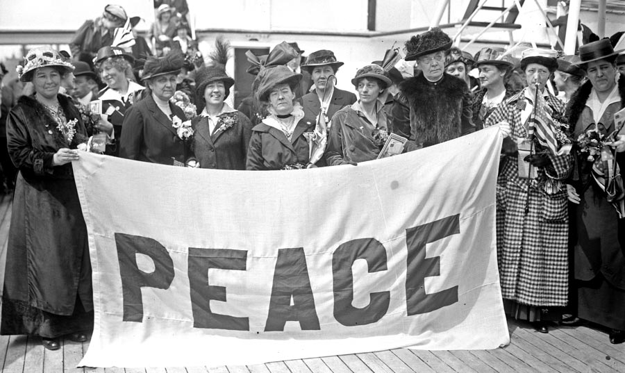 American delegates to the International Congress of Women which was held at The Hague in 1915