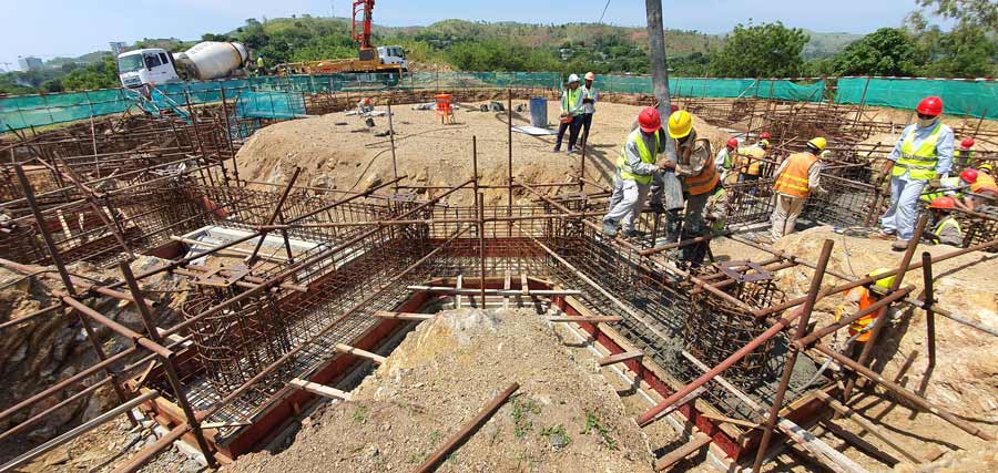 With the foundation expected to be complete in December, construction crews expect to begin work on the Temple’s steel superstructure in January.