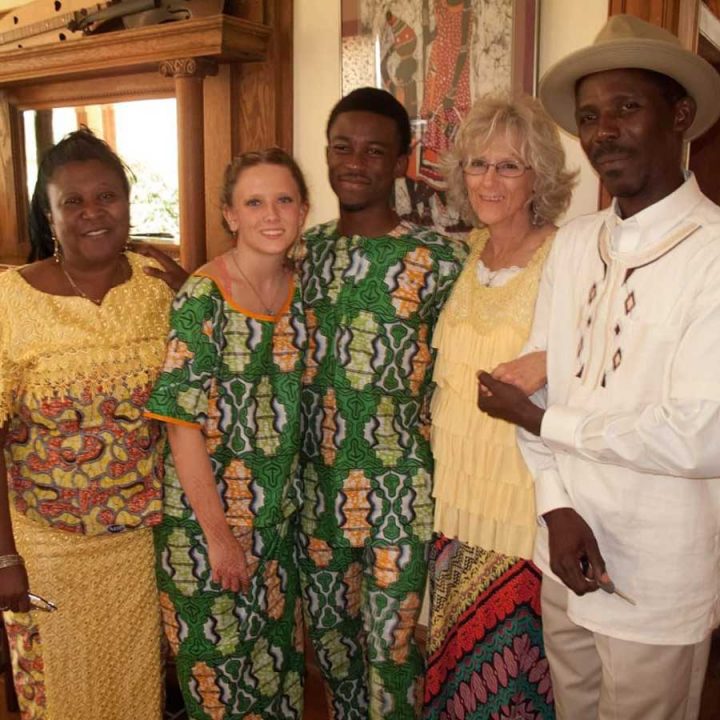 Zia and Alfred with their parents.