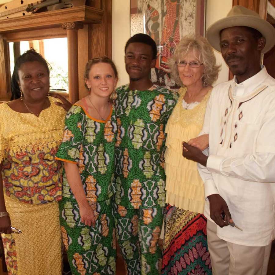 Zia and Wilfred with their parents.