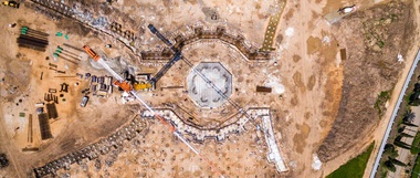 Work Presses On at the Site for the Shrine of Abdu’l-Baha