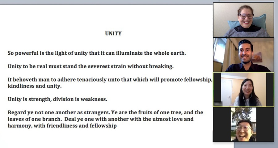 At each meeting, English Corner groups explore themes such as friendship, unity, and the responsibility of communities to care for all.