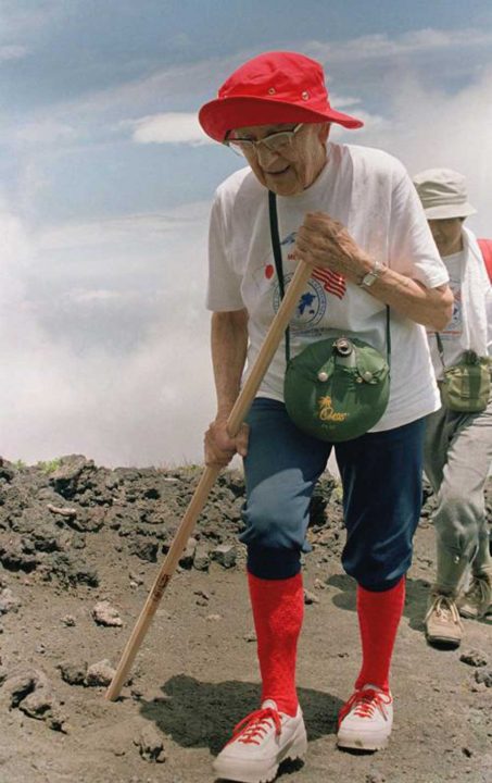 In 1987, Hulda Crooks, a 91-year-old mountaineer from California, became the oldest woman to conquer Mount Fuji, Japan’s highest peak.