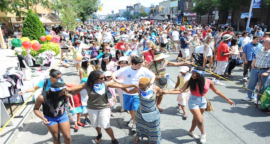 2018 Taste of Danforth festival in downtown Toronto.