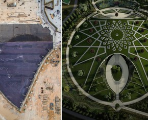 Shrine of Abdu’l-Baha: Structure Rises Above Foundations