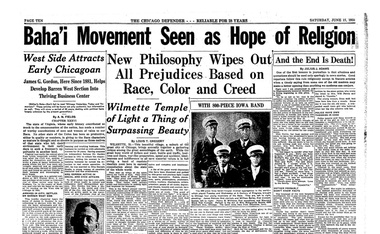 America’s Black Newspaper and the Baha’i Faith