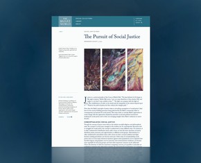 Baha’i World Publication: New Article Examines the Pursuit of Social Justice