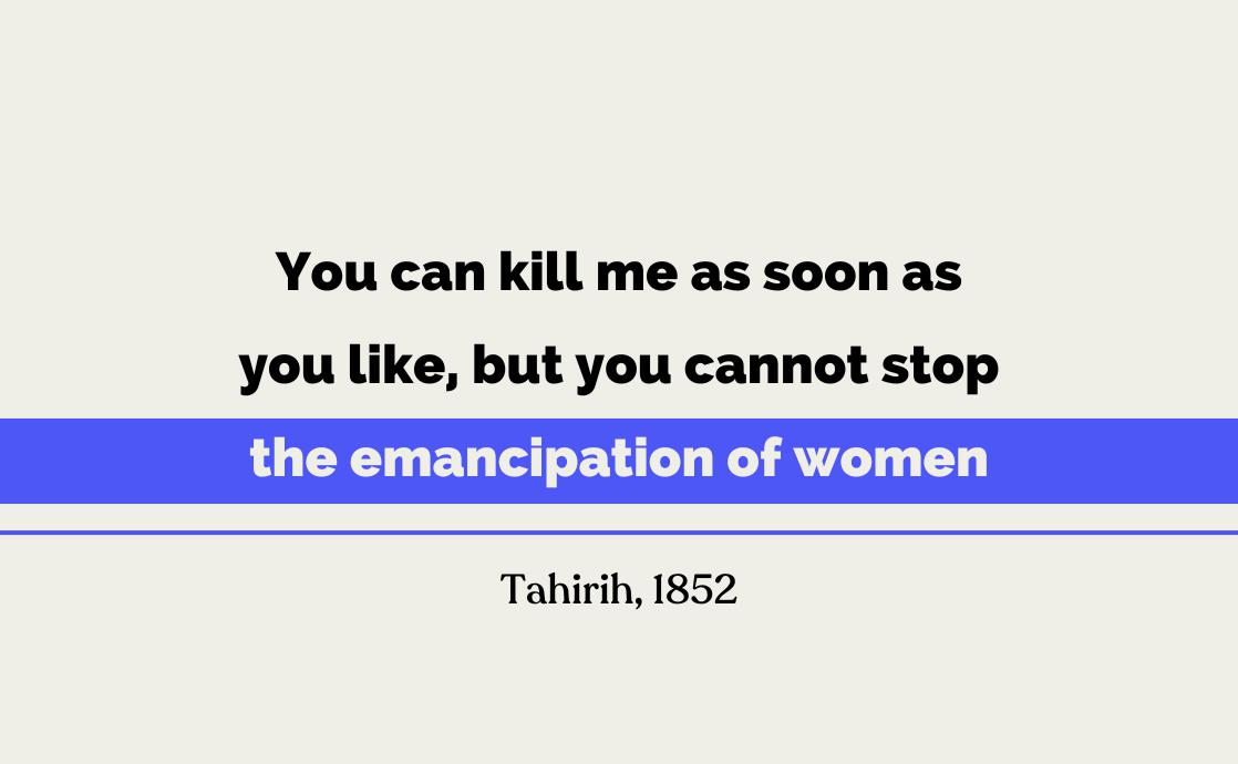 The Emancipation of Women