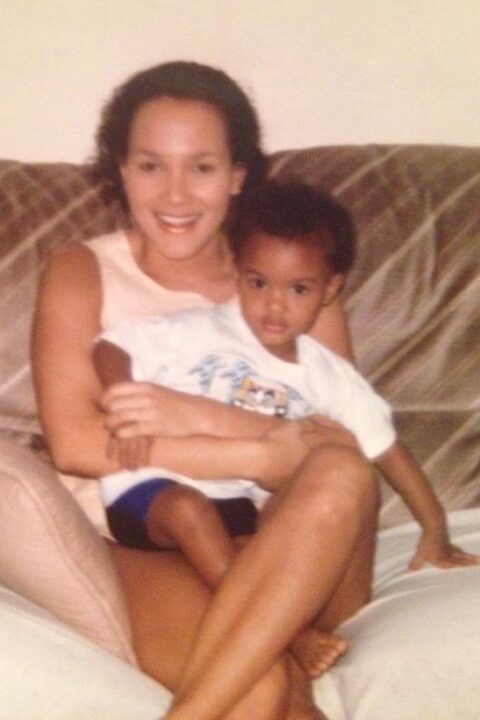 A photo of Karen VanKeuren and her first child, circa 1989-1990. Courtesy of Karen VanKeuren.