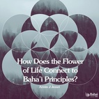 Explore the connection between the sacred geometry of the Flower of Life and the unitary principles of the Baha'i Faith.  Read the full article – link in bio 🔗  #Bahai #Spirituality #FlowerofLife