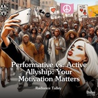 In an era of fleeting social media trends and superficial gestures, delve deeper into the difference between performative and active allyship to authentically advocate for marginalized communities and pursue real, transformative change.  Read the full article -- link in bio🔗  #Bahai #Spirituality #PerformativeAllyship #ActiveAllyship #Allyship