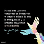 No desesperéis! Trabajad con tesón. La sinceridad y el amor conquistarán al odio. ¡Cuántos hechos aparentemente imposibles llegarán a suceder en estos días! ... Haced que vuestros corazones se llenen con el intenso anhelo de que la tranquilidad y la armonía envuelvan a este mundo en guerra. - Abdu'l-Bahá  #bahai #amor #espiritualidad