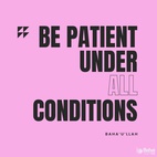 Be patient under all conditions, and place your whole trust and confidence in God. - #Bahaullah ⠀⠀  #bahai #spirituality #patience #confidence ⠀
(Gleanings From the Writings of Bahá’u’lláh)