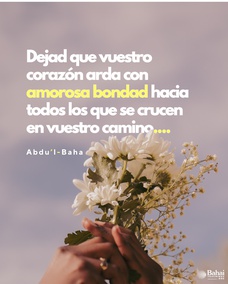 No os contentéis con mostrar amistad solo con palabras, dejad que vuestro corazón arda con amorosa bondad hacia todos los que se crucen en vuestro camino. - #AbdulBaha  #Bahai #Espiritualidad #Amistad #Bondad