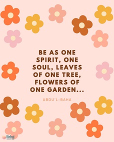 Day by day become more closely attracted in order that the love of God may illumine all those with whom you come in contact. Be as one spirit, one soul, leaves of one tree, flowers of one garden, waves of one ocean. - #AbdulBaha⠀
⠀
#bahai #spirituality #unity #love ⠀
(The Promulgation of Universal Peace)