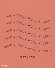 Debéis brillar como las estrellas que irradian la luz del amor sobre la humanidad. Que podáis ser causa de amor entre las naciones... Haced la paz con todo el mundo. Amad a todos, servid a todos. - #AbdulBaha  #Bahai #Espiritualidad #Servicio 
(La promulgación de la paz universal)