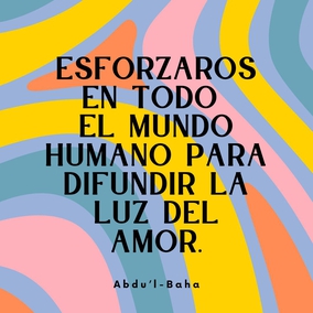 ...os exhorto a esforzaros en todo el mundo humano para difundir la luz del amor. Los pueblos del mundo piensan en la guerra: vosotros debéis ser pacificadores. Las naciones son egoístas: vosotros debéis pensar más en los demás que en vosotros mismos. - #AbdulBaha⠀ 
⠀ 
#Bahai #Amor #Espiritualidad