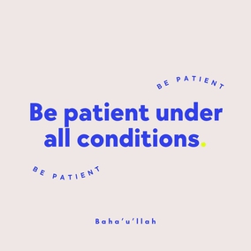 Be patient under all conditions, and place your whole trust and confidence in God. - #Bahaullah ⠀
⠀
#bahai #spirituality #patience #confidence ⠀
(Gleanings From the Writings of Bahá’u’lláh)