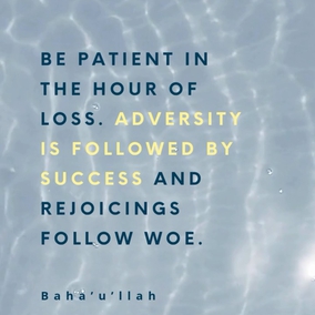 Be generous in your days of plenty, and be patient in the hour of loss. Adversity is followed by success and rejoicings follow woe. - Baha’u’llah ⠀
⠀
#bahai #spirituality #patience #generosity
(Tablets of Bahá’u’lláh Revealed After the Kitáb-i-Aqdas)