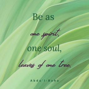 Day by day become more closely attracted in order that the love of God may illumine all those with whom you come in contact. Be as one spirit, one soul, leaves of one tree, flowers of one garden, waves of one ocean. - #AbdulBaha⠀
⠀
#bahai #spirituality #unity #love ⠀
(The Promulgation of Universal Peace)