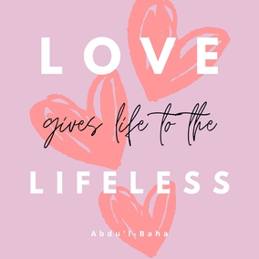 What a power is love! It is the most wonderful, the greatest of all living powers.
Love gives life to the lifeless. Love lights a flame in the heart that is cold. Love brings hope to the hopeless and gladdens the hearts of the sorrowful.
In the world of existence there is indeed no greater power than the power of love. - #AbdulBaha  #Bahai #Spirituality #Love 
(Paris Talks)
https://reference.bahai.org/en/t/ab/PT/pt-59.html