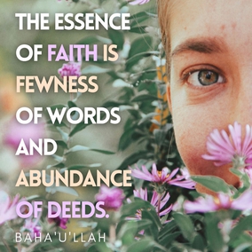 The essence of faith is fewness of words and abundance of deeds... The essence of true safety is to observe silence, to look at the end of things and to renounce the world. - Baha’u’llah  #bahai #faith #spirituallife #spirituality