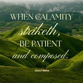When calamity striketh, be ye patient and composed. However afflictive your sufferings may be, stay ye undisturbed, and with perfect confidence in the abounding grace of God, brave ye the tempest of tribulations and fiery ordeals. - #AbdulBaha⠀
⠀
#bahai #spirituality #trials #difficulties #confidence⠀
(Selections From the Writings of ‘Abdu’l-Bahá)