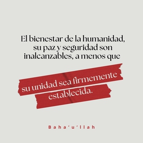 El bienestar de la humanidad, su paz y seguridad son inalcanzables, a menos que su unidad sea firmemente establecida. Esta unidad no podrá jamás lograrse mientras se permita que los consejos que ha revelado la Pluma del Altísimo pasen desatendidos. - #Bahaullah  #Bahai #Espiritualidad #Unidad #PazMundial
(Pasajes de los escritos de Bahá'u'lláh)