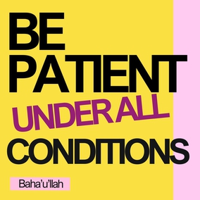 Be patient under all conditions, and place your whole trust and confidence in God. - #Bahaullah ⠀⠀  #bahai #spirituality #patience #confidence ⠀
(Gleanings From the Writings of Bahá’u’lláh)