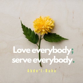 Become the manifestations of lights. Ye must become brilliant lamps. Ye must shine as stars radiating the light of love toward all mankind. May you be the cause of love amongst the nations ... Make peace with all the world. Love everybody; serve everybody. - #AbdulBaha⠀ ⠀ #bahai #spirituality #love #kindness⠀
(The Promulgation of Universal Peace)