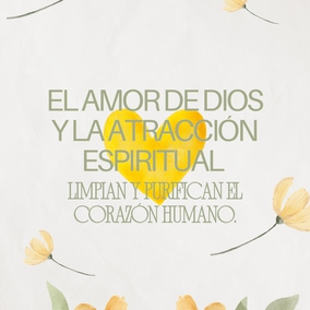 El amor de Dios y la atracción espiritual limpian y purifican el corazón humano, y lo visten y engalanan con la inmaculada vestidura de la santidad...  Este amor no es del cuerpo sino enteramente del alma. Y aquellas almas cuyo ser interior está encendido con el amor de Dios son como rayos de luz que se difunden y resplandecen como estrellas de santidad en un cielo puro y cristalino. Pues el verdadero amor, el amor real, es el amor a Dios, y está santificado por encima de las nociones e imaginaciones de los hombres. - #AbdulBaha  #Bahai #Espiritualidad #Amor
(Selección de los escritos de Abdu'l-Bahá)