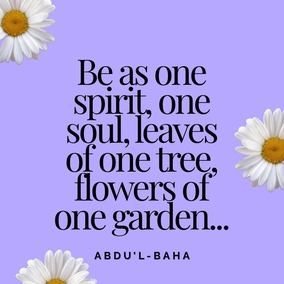 Day by day become more closely attracted in order that the love of God may illumine all those with whom you come in contact. Be as one spirit, one soul, leaves of one tree, flowers of one garden, waves of one ocean. - #AbdulBaha⠀
⠀
#bahai #spirituality #unity #love ⠀
(The Promulgation of Universal Peace)