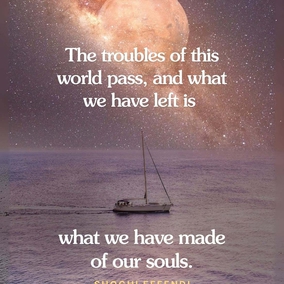 As we suffer these misfortunes we must remember that the Prophets of God Themselves were not immune from these things which men suffer. They knew sorrow, illness and pain too. They rose above these things through Their spirits, and that is what we must try and do too, when afflicted. The troubles of this world pass, and what we have left is what we have made of our souls; so it is to this we must look—to becoming more spiritual, drawing nearer to God, no matter what our human minds and bodies go through. - Shoghi Effendi  #Bahai #Spirituality #Life 
(Directives From the Guardian)